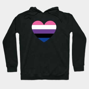 LGBT | Genderfluid Pride Flag Heart Hoodie